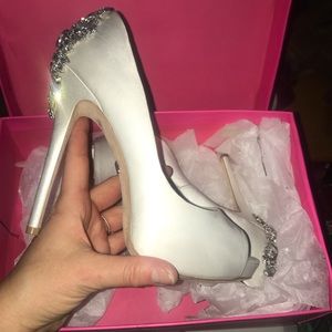 Badgley Mischka Rhinestone Heels